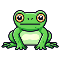 cartoon frog ai generative png