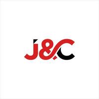 J,C Initial logo. Ampersand monogram logo vector