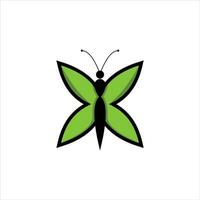 silueta de un mariposa vector icono