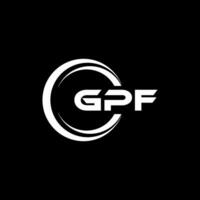 GPF Logo Design, Inspiration for a Unique Identity. Modern Elegance and Creative Design. Watermark Your Success with the Striking this Logo. vector