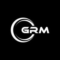 GRM Logo Design, Inspiration for a Unique Identity. Modern Elegance and Creative Design. Watermark Your Success with the Striking this Logo. vector