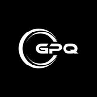 GPQ Logo Design, Inspiration for a Unique Identity. Modern Elegance and Creative Design. Watermark Your Success with the Striking this Logo. vector