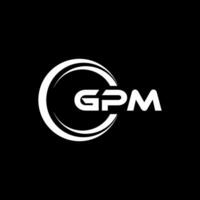 gpm logo diseño, inspiración para un único identidad. moderno elegancia y creativo diseño. filigrana tu éxito con el sorprendentes esta logo. vector