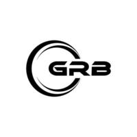 GRB Logo Design, Inspiration for a Unique Identity. Modern Elegance and Creative Design. Watermark Your Success with the Striking this Logo. vector