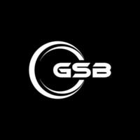 gsb logo diseño, inspiración para un único identidad. moderno elegancia y creativo diseño. filigrana tu éxito con el sorprendentes esta logo. vector