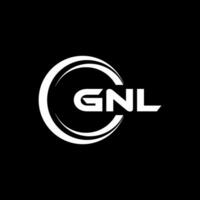 gnl logo diseño, inspiración para un único identidad. moderno elegancia y creativo diseño. filigrana tu éxito con el sorprendentes esta logo. vector