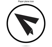 papel avión icono, vector ilustración.