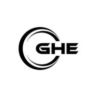 GHE Logo Design, Inspiration for a Unique Identity. Modern Elegance and Creative Design. Watermark Your Success with the Striking this Logo. vector