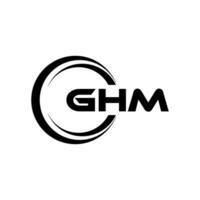 ghm logo diseño, inspiración para un único identidad. moderno elegancia y creativo diseño. filigrana tu éxito con el sorprendentes esta logo. vector