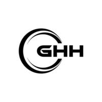 ghh logo diseño, inspiración para un único identidad. moderno elegancia y creativo diseño. filigrana tu éxito con el sorprendentes esta logo. vector