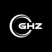 ghz logo diseño, inspiración para un único identidad. moderno elegancia y creativo diseño. filigrana tu éxito con el sorprendentes esta logo. vector