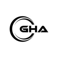 GHA Logo Design, Inspiration for a Unique Identity. Modern Elegance and Creative Design. Watermark Your Success with the Striking this Logo. vector