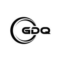 gdq logo diseño, inspiración para un único identidad. moderno elegancia y creativo diseño. filigrana tu éxito con el sorprendentes esta logo. vector