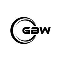 GBW logo diseño, inspiración para un único identidad. moderno elegancia y creativo diseño. filigrana tu éxito con el sorprendentes esta logo. vector