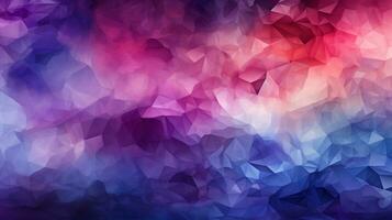 purple polygon background ai photo