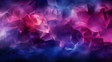 purple polygon background ai photo