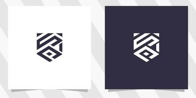 letter sp ps logo design vector