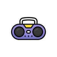 Radio Cartoon Vector Icon Illustration. Technology Icon Concept Isolated Premium Vector. Flat Cartoon Style