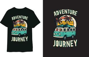 adventure journey t-shirt design template vector