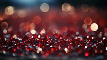 Background red Bokeh ai photo