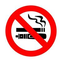 No smoking no vaping sign. vector