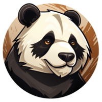 cartoon panda ai generative png