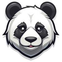 cartoon panda ai generative png