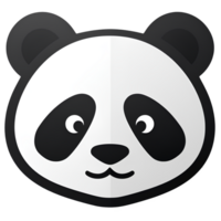 cartoon panda ai generative png