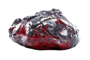 painite sällsynt dyrbar naturlig geologisk sten på en transparent bakgrund, png. ai genererad. png