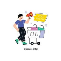 Discount Offer Flat Style Design Vector illustration. Stock illustration