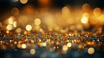 Background yellow Bokeh ai photo