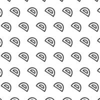 Doodle ruler pattern, protractor hand drawn school background. Best using for textil, design vector