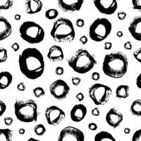 Seamless pattern with sketch circles shape vector