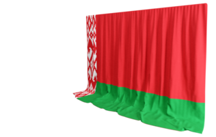 Forte 3d rendido bandeira do bielorrússia png
