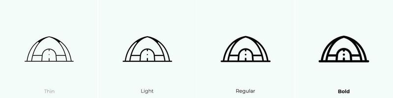 tienda icono. delgado, luz, regular y negrita estilo diseño aislado en blanco antecedentes vector