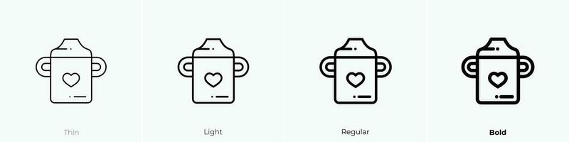 toy icon. Thin, Light, Regular And Bold style design isolated on white background vector