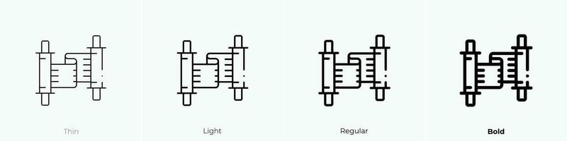 torah icon. Thin, Light, Regular And Bold style design isolated on white background vector