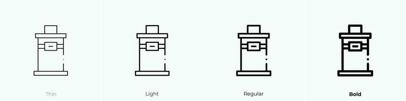 tzedakah icon. Thin, Light, Regular And Bold style design isolated on white background vector