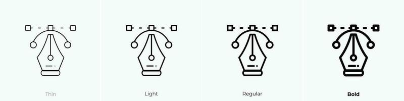 vector icono. delgado, luz, regular y negrita estilo diseño aislado en blanco antecedentes