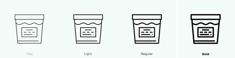 urine icon. Thin, Light, Regular And Bold style design isolated on white background vector