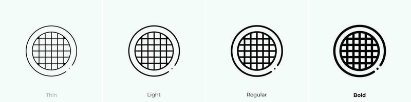 ventilation icon. Thin, Light, Regular And Bold style design isolated on white background vector