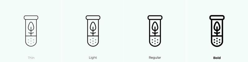 tube icon. Thin, Light, Regular And Bold style design isolated on white background vector