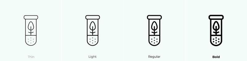 tube icon. Thin, Light, Regular And Bold style design isolated on white background vector