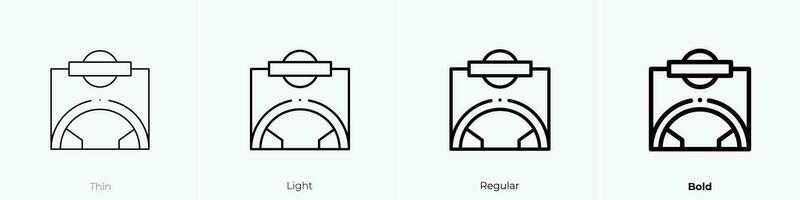 underground icon. Thin, Light, Regular And Bold style design isolated on white background vector