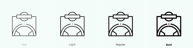 subterráneo icono. delgado, luz, regular y negrita estilo diseño aislado en blanco antecedentes vector