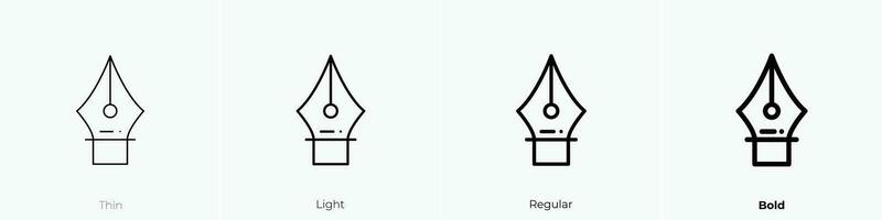 herramienta icono. delgado, luz, regular y negrita estilo diseño aislado en blanco antecedentes vector