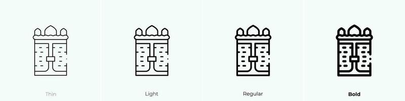 torah icon. Thin, Light, Regular And Bold style design isolated on white background vector