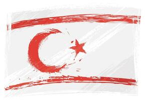 Grunge Northern Cyprus flag vector