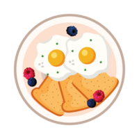 Fried egg isolated. Illustration AI Generative 23285896 PNG