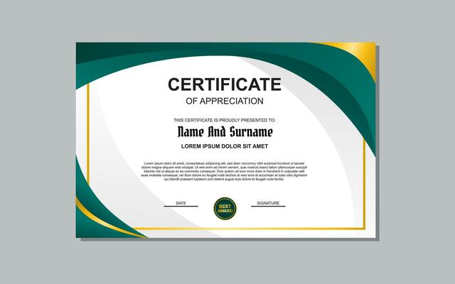 Certificate Background Green Vector Art, Icons, and Graphics for Free